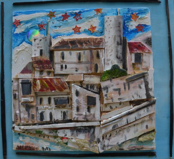#053 - Antibes - combine painting