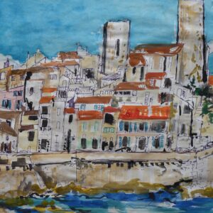 #050 - Antibes - combine painting