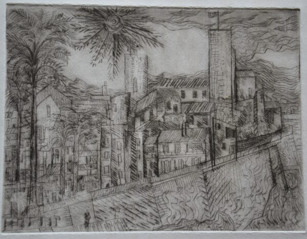 #048 - Antibes - estampe (variations)