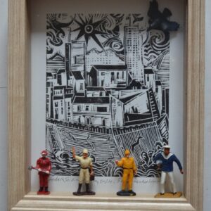 #043 - Antibes - combine painting