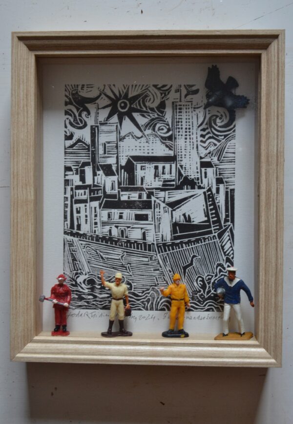 #043 - Antibes - combine painting