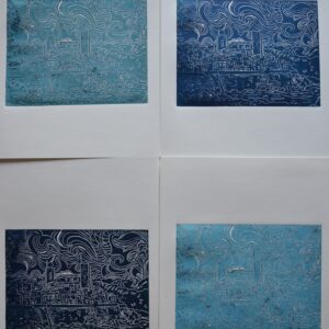 #039 - Antibes - lots de 4 estampes (avec variations)
