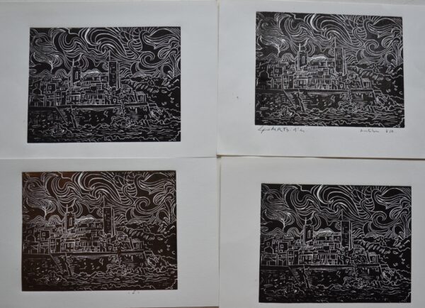 #039 - Antibes - lots de 4 estampes (avec variations) - Image 4