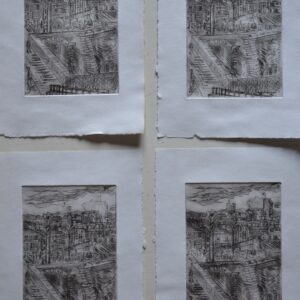 #036 - Antibes - lot de 4 estampes