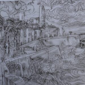 #035 - Antibes - estampe