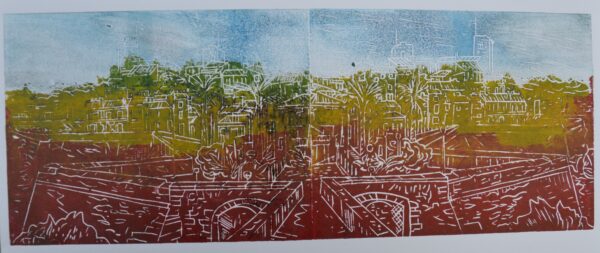 #027 - Antibes - estampe (variations colorées) - Image 7