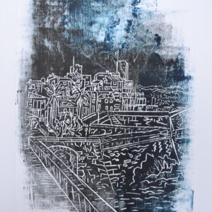#023 - Antibes - estampe (avec variations colorées)