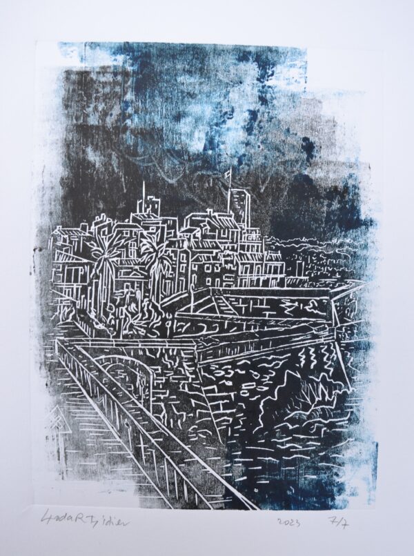 #023 - Antibes - estampe (avec variations colorées)