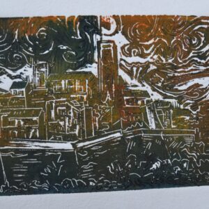 #017 - Antibes - estampe (avec variations colorées)