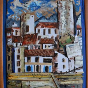 #010 - Antibes - combine painting