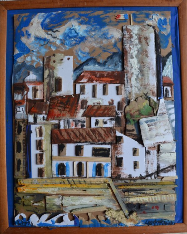#010 - Antibes - combine painting