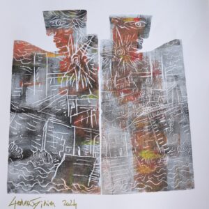 #008 - Antibes - estampages (avec variations colorées)