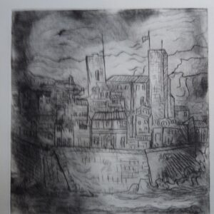 #060 - Antibes - estampe