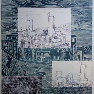 #061 - Antibes - estampe avec dessins