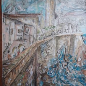 #065 - Antibes - gouache