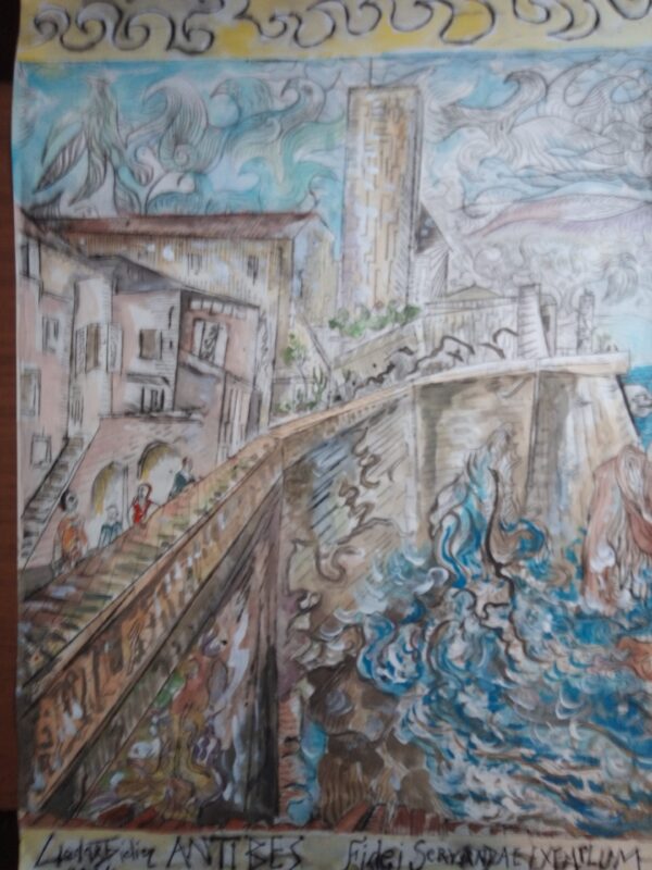 #065 - Antibes - gouache