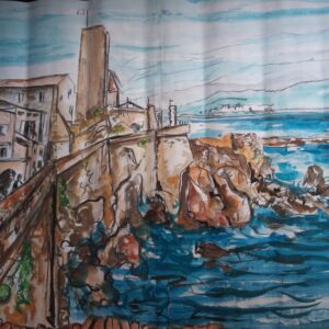 #066 - Antibes - grande gouache