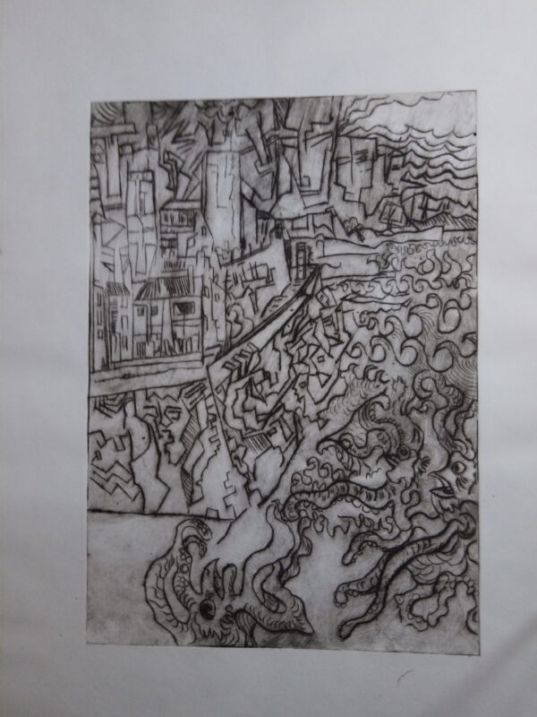 #071 - Antibes - gravure