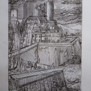 #072 - Antibes - gravure