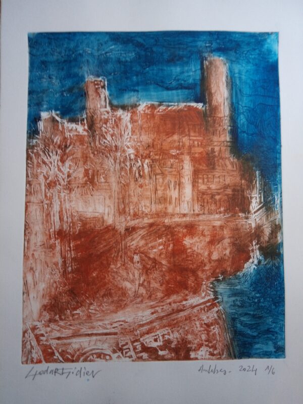 #080 - Antibes - gravure