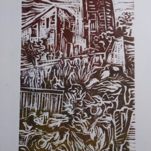 #083 - Antibes - gravure sur bois