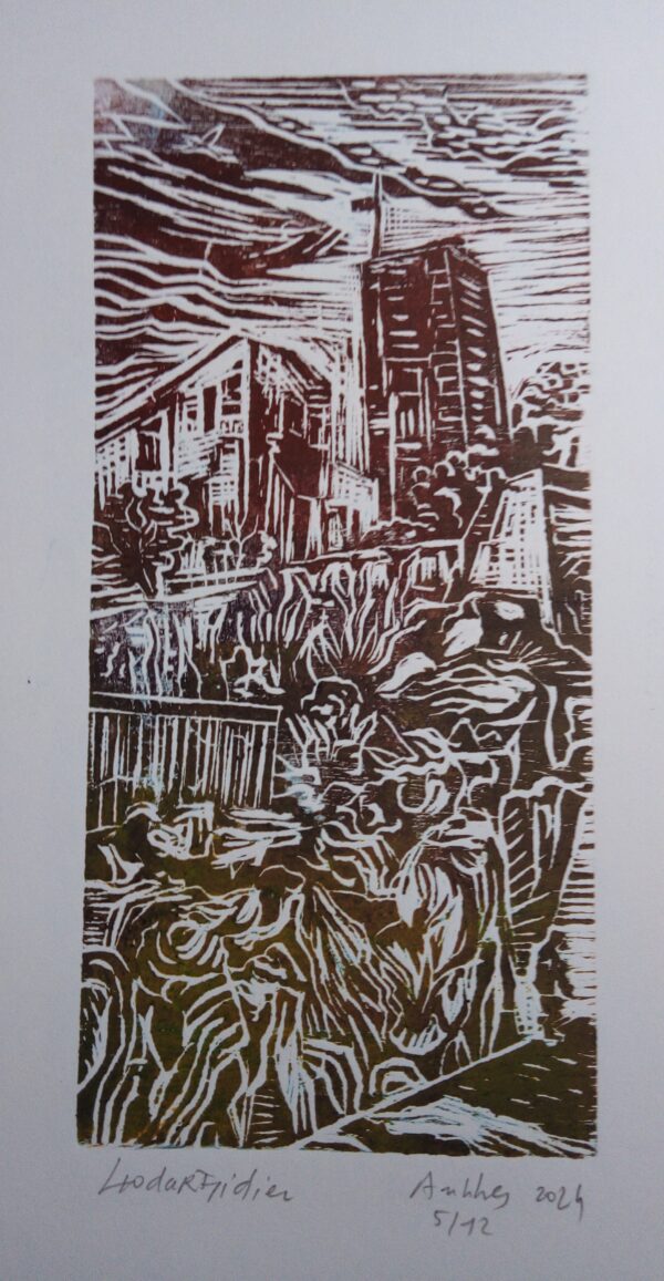 #083 - Antibes - gravure sur bois