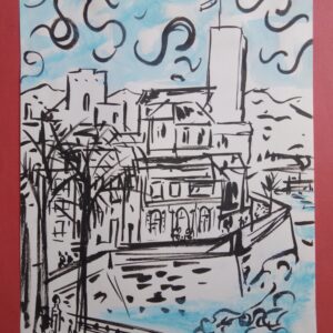 #085 - Antibes - encre