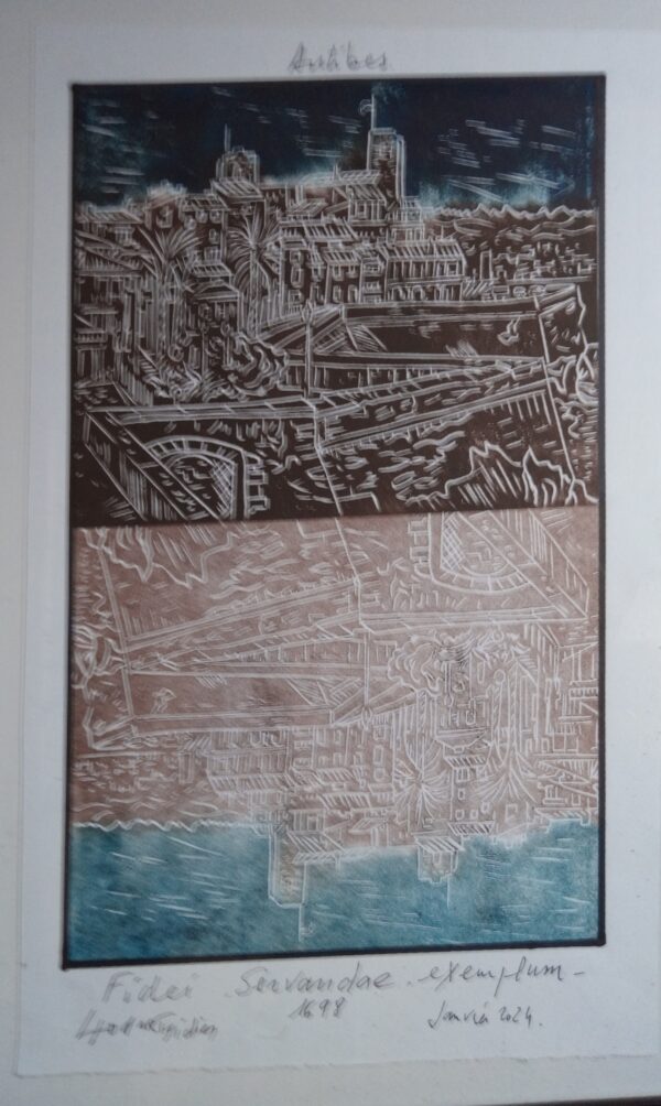 #091 - Antibes - gravure