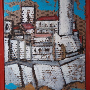 #095 - Antibes - peinture sur carton