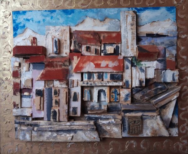 #096 - Antibes - combine painting
