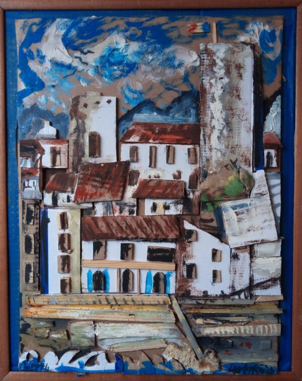 #098 - Antibes - combine painting