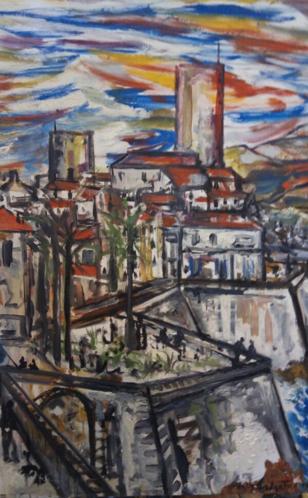 #103 - Antibes - toile sur chassis