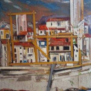 #104 - Antibes - combine painting