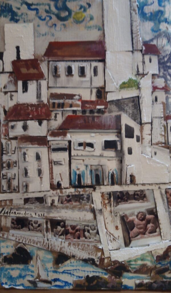 #117 - Antibes - combine painting