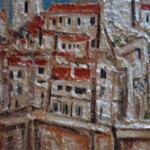 #117 - Antibes - peinture sur carton