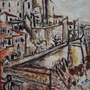 #118 - Antibes - peinture sur bois