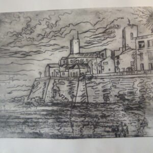 #130 - Antibes - estampe