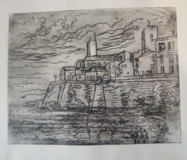 #130 - Antibes - estampe